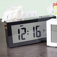 日系質感電子時鐘 床頭鬧鐘黑色