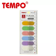 (3個1包)TEMPO 索引標貼6色 線條