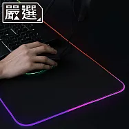 嚴選 電競遊戲競技直播七色炫彩USB發光鍵盤滑鼠墊 30x80CM