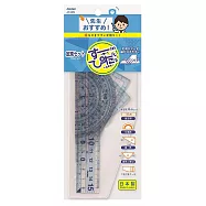 Raymay 零距離系列 三角板量角器直尺組APJ409