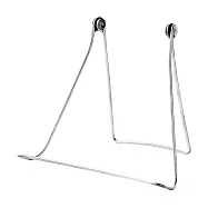 【日本HIGHTIDE】雙股書本立架W號 ‧ 銀色