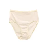【和諧生活有機棉】仕女高腰內褲(2入) S 原棉米白