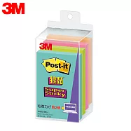 (2入1包) 3M POST-IT 利貼狠黏便條紙 4色 7.6x5cm MC-1