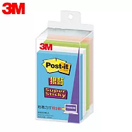 (2入1包) 3M POST-IT 利貼狠黏便條紙 4色 7.6x5cm MC-4