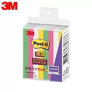 (2入1包) 3M POST-IT 利貼狠黏標籤紙 4色 5x1.5cm MC-8