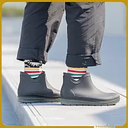 【花見小路】雨靴日/男子雨靴/雨天/都會感/男鞋/ JP27.5 /墨色