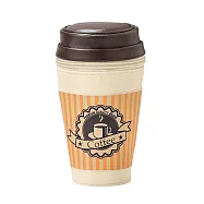 SETO CRAFT 咖啡杯 拉鍊收納包 茶色