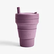 *新色上市* Stojo® 摺疊吸攜杯 16oz - 李子紫