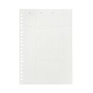 [MUJI無印良品]自由組合活頁筆記本內頁/20孔.A5. 月記事