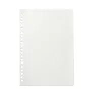 【MUJI 無印良品】自由組合活頁筆記本內頁/20孔 .A5. 空白
