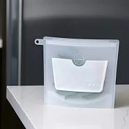 美國ZipBag易包 - 白金矽膠密封袋 | 隨意小袋(S) - 霜透白(Clear Frost) | 最懂你需求的矽密袋進化版!