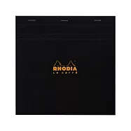 【Rhodia|Basic】N&deg;210_21x21cm_上掀式筆記本_5x5方格_80g_80張_ 黑皮
