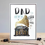 【LOUISE TILER】Dad for the record 父親節卡#PB015