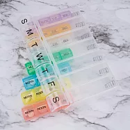 《TRAVELON》1周藥品收納盒(七彩) | 藥盒 分裝盒 分藥盒