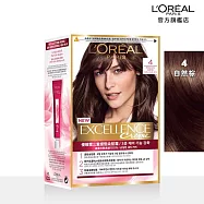 LOREAL Paris 巴黎萊雅 優媚霜三重護髮染髮霜 172g 4 自然棕