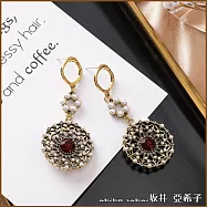 『坂井.亞希子』法式古典巴洛克風格珍珠耳環 -圓形款