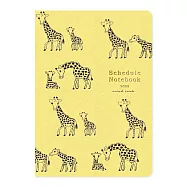 【RYU-RYU】2022月記事手帳A5|中島良二動物遊行 ‧ 長頸鹿