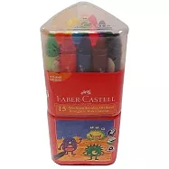 FABER-CASTELL 大眼星球無毒蠟筆15色