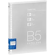 KYOKUTO B5 26孔薄型資料夾 透明