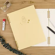 【Conifer】16K機器人系列線圈筆記本 -橫線-希望黃