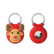 Bone 蹦克 AirTag 逗扣鑰匙圈保護套 - 麋鹿先生