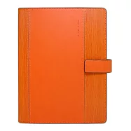 【DATA MATE 萬用手冊】DM-831 現代美學 A5尺寸 6孔活頁夾- 桔色