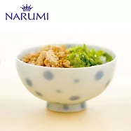 NARUMI日本鳴海骨瓷Crown Kids兒童飯碗160cc (藍點點)