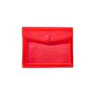 【KING JIM】CHEERS! 霓虹色多用途收納袋 卡片尺寸 紅色 (CH5356T-RD)