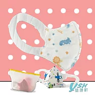 YSH益勝軒 小童4-7歲 3D 醫療 立體口罩-台灣製 符合國家標準 動物派對(50入/盒) 動物派對(50入/盒)