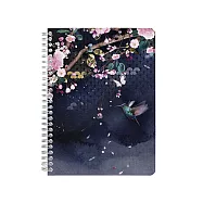 【Clairefontaine|Sakura dream】金屬圈裝A5_14,8 x 21 cm_74張_橫線_ 夜晚