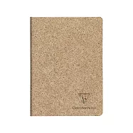 【Clairefontaine|Jeans & cocoa】 騎縫裝筆記本 A5 _ 7,5 x 12 cm_ 24張_橫線_ 可可豆