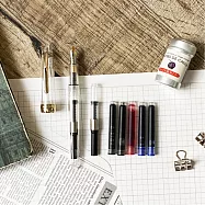 輕復古鋼筆組 筆尖-F 琉光金