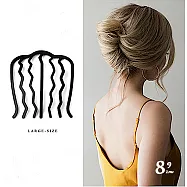 【89 zone】法式快速盤丸子頭-20秒快速完成鐵質髮簪插/盤髮夾/髮夾 1組1入(不挑款/混色隨機出貨)