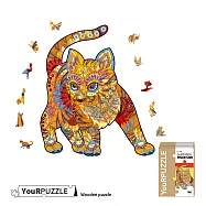 【YouRPUZZLE】木質不規則立體動物造型拼圖 小老虎