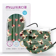 MILU 玩美口罩 JaywuArt 聯名-法鬥款 10入裝 MIT 台灣製 雙鋼印 狗狗 流行好穿搭 設計師