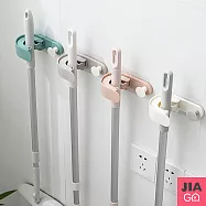 JIAGO 二合一抹布拖把掛架 北歐藍綠