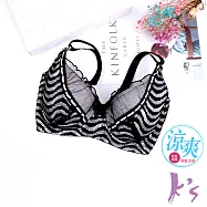 【K’s凱恩絲】浪花托高調整型有氧蠶絲內衣-B15款 34/75D 黑色