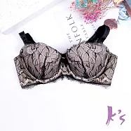 【K’s凱恩絲】羅曼史蕾絲親膚有氧蠶絲內衣-膚色B44款 34/75A 膚色