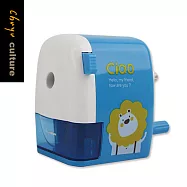 珠友 BU-02002 可調式/大小通吃削筆機/削鉛筆機/鉛筆削/色鉛筆機-卡通造型 01天藍