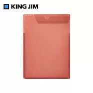 【KING JIM】Loose leaf IN 活頁紙 收納袋 玫粉色 (433T-PK)