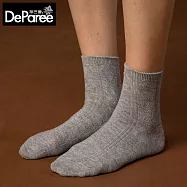 蒂巴蕾 SOCKS - 6.5% WOOL(素面提花) 淺灰