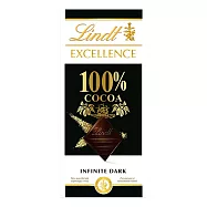 【Lindt 瑞士蓮】極醇系列巧克力片 50g- 100%黑巧克力