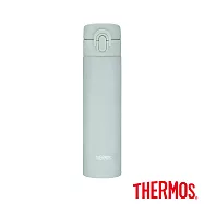 【THERMOS膳魔師】超輕量 不銹鋼真空保溫瓶400ml (JNI-403-GR)綠色
