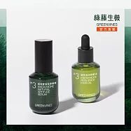 【綠藤生機 Greenvines】撫紋抗老荷包蛋 (極境雙藻復原精華30ml+綠色海洋精華油30ml)淡化細紋 緊緻輪廓