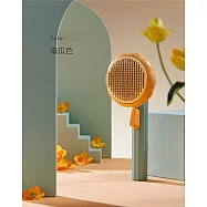 AIWO艾窩 小花造型寵物除毛針梳 南瓜色