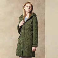 【ST.MALO】石墨烯升溫科技黛妃精品長大衣-2155WJ- M 深橄欖