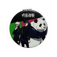【日本正版授權】咒術迴戰 皮質 雙面摺疊鏡 化妝鏡/隨身鏡/補妝鏡/鏡子 - B款