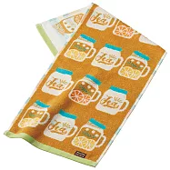 【日本丸真】PorukkaPattern葡萄牙製北歐插畫創意毛巾 (檸檬紅茶)