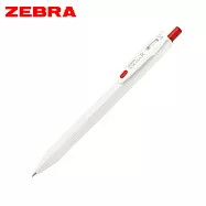 (3支1包)ZEBRA SARASA R 鋼珠筆 0.4白桿紅