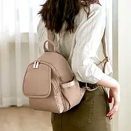 CHENSON 日常7口袋 厚底迷你後背包 卡其杏 (CG15192-K)